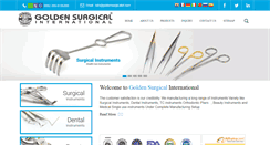 Desktop Screenshot of goldensurgicalint.com