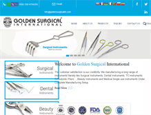 Tablet Screenshot of goldensurgicalint.com